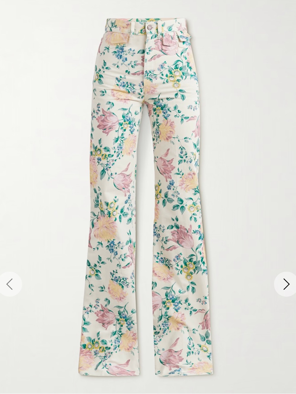 ✨ CHLOE ss25 runway Floral high-rise flared jeans $ 1,690